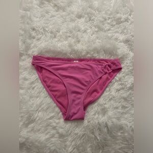 Pink full coverage bikini bottoms